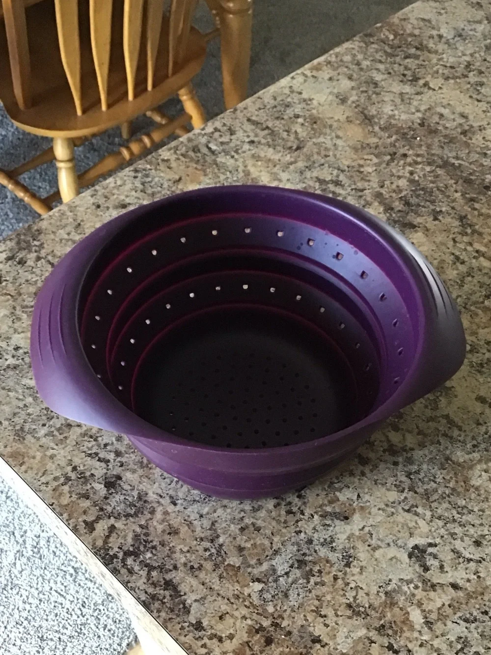 Purple Collapsible Silicone Strainer/Colander